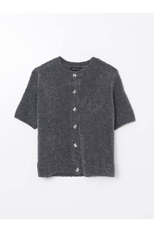 Bisiklet Yaka Kadin Triko Hirka - W4M008Z8 - 5