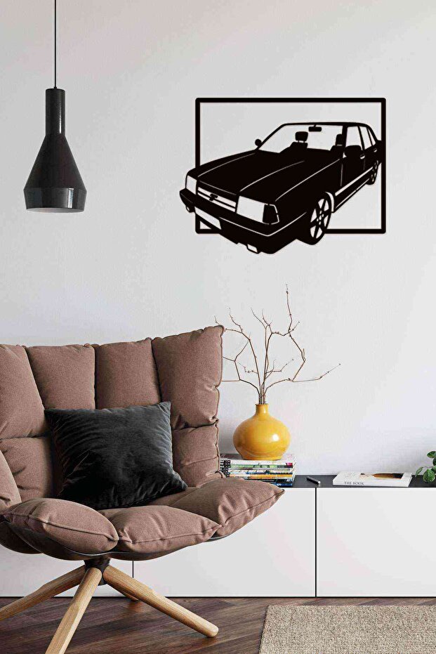 Tofaş Figürü Duvar Dekoru Tablosu Siyah Ahşap Lazer Mdf - 1