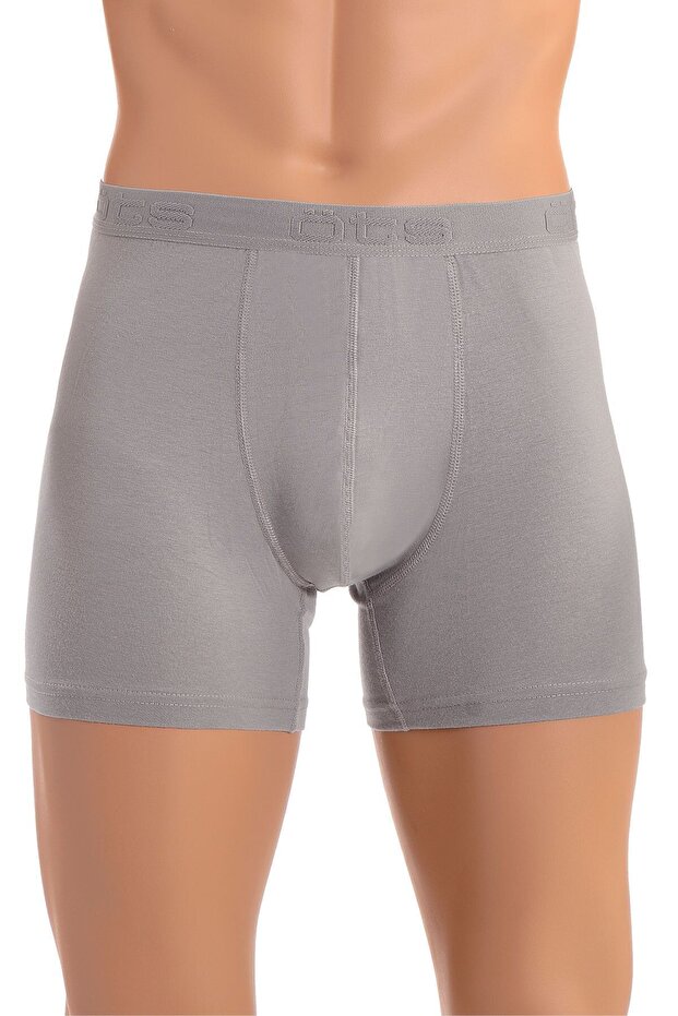 3'lü Erkek Modal Boxer Gri - 2
