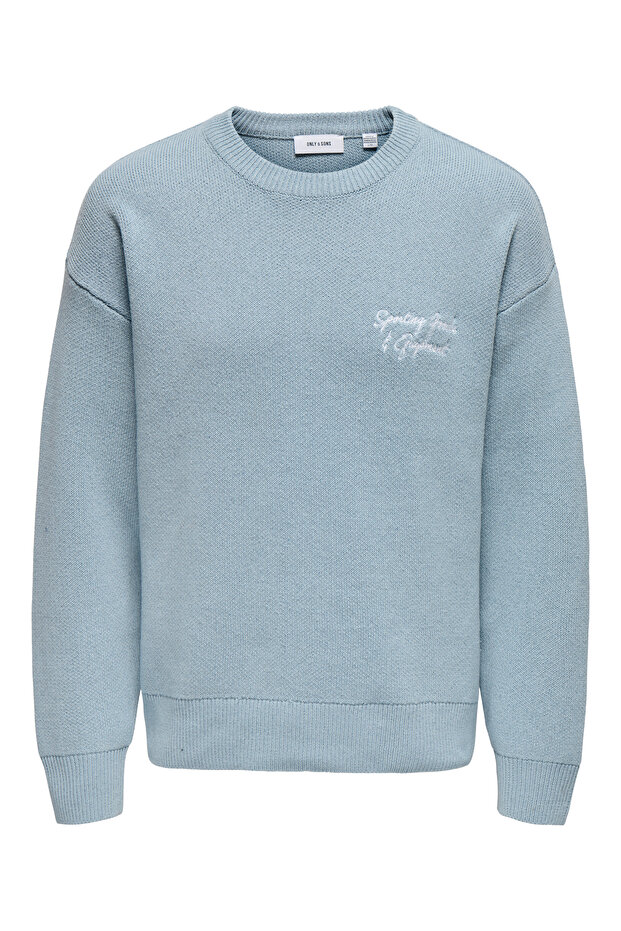 Onsgabir Rlx Ls - Jacquard Crew Knit Sweatshirt