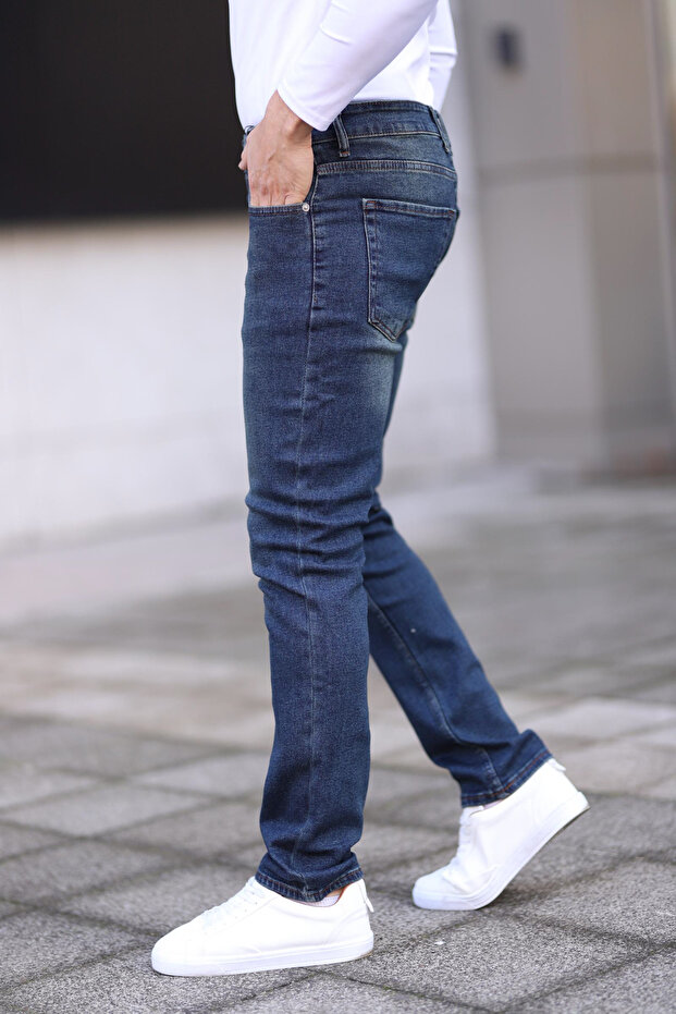 Koyu Lacivert Erkek Regular Jeans TMNSS25JE00001 - 3