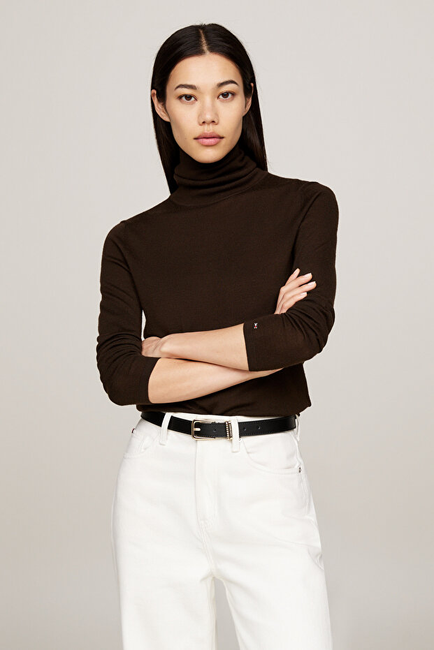 Merino Roll-NK hosszú ujjú pulóver - 10