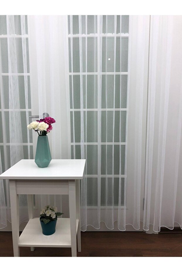 Knitted Honeycomb Tulle Curtain
