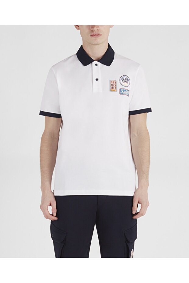 Men's Knitted Polo Shirt C.wCotton