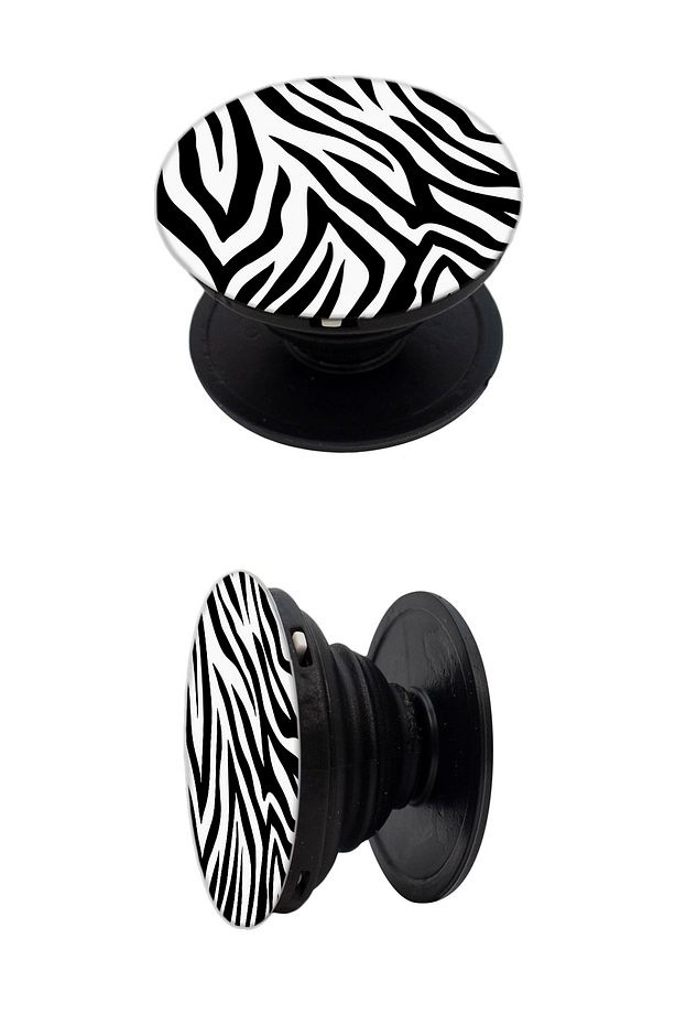 Zebra Desenli Popsocket Telefon Tutacağı - 1