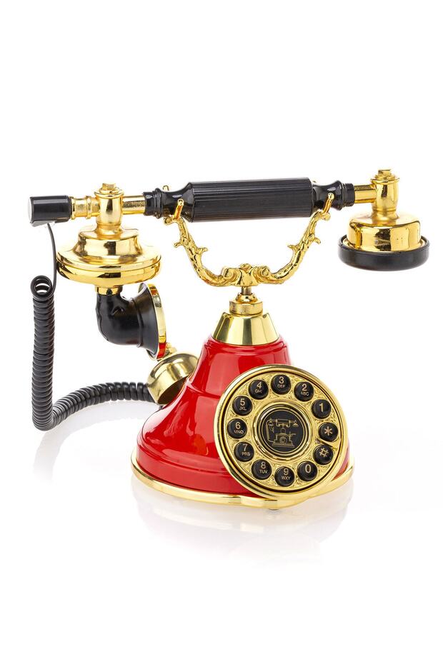 Çan Kırmızı Tuşlu Telefon - 1