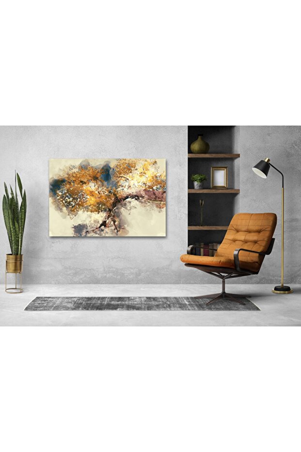 Abstract Çınar Ağacı Kanvas Tablo - 3