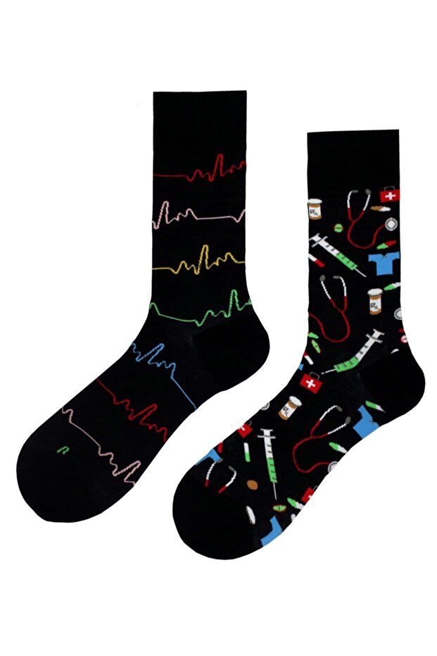 جوارب ملونة ممشطة - 1