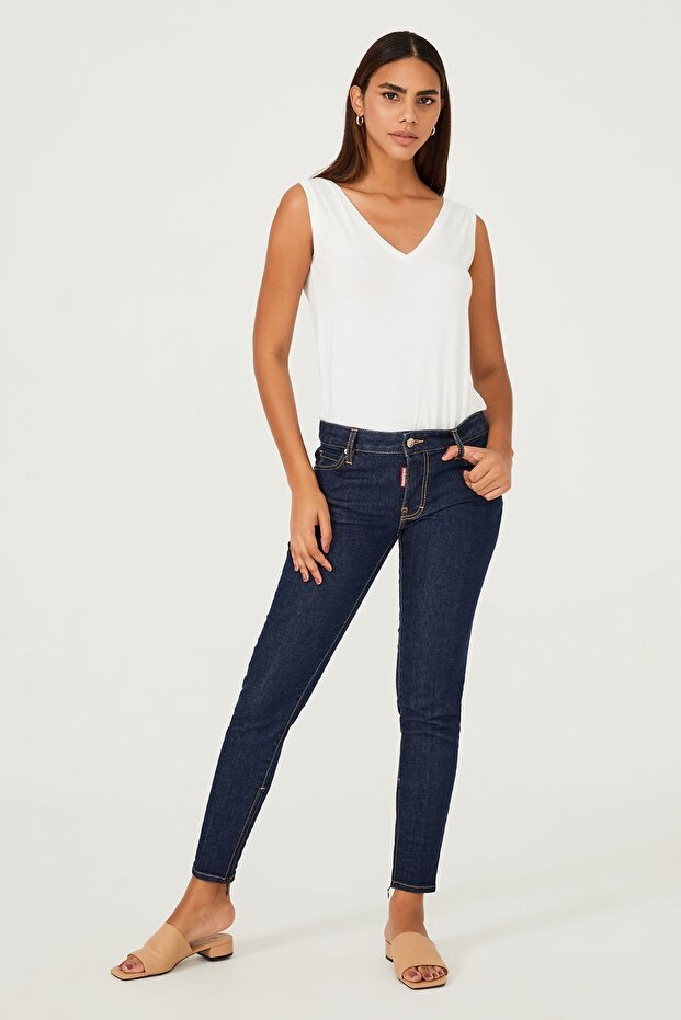 Dar Paça Kadın Jeans - 3