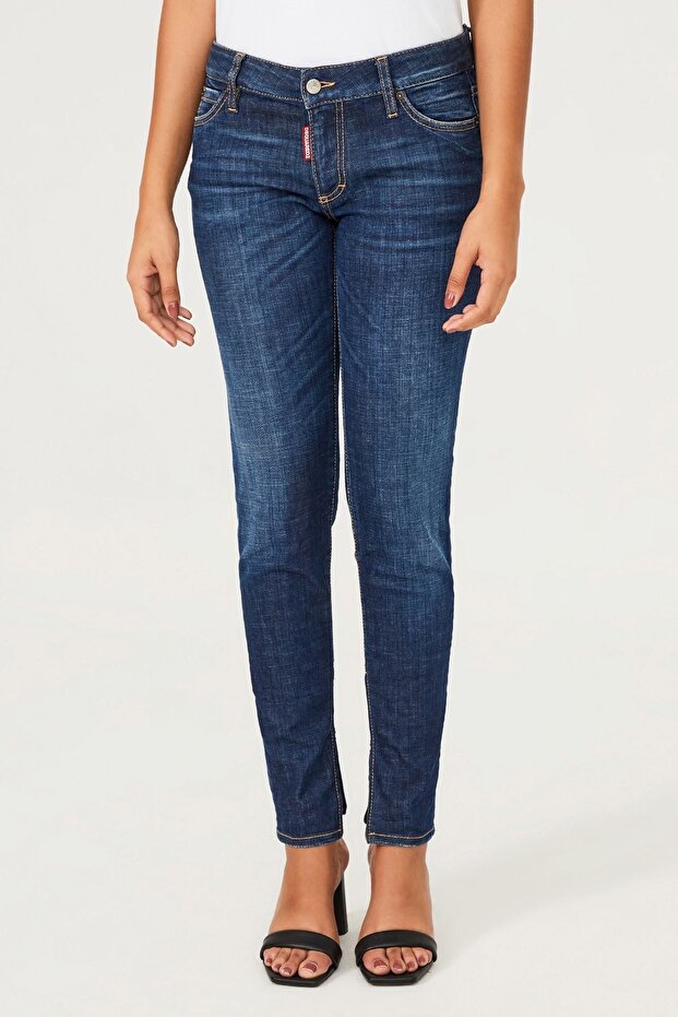 Kadın Dar Paça Jeans - 1