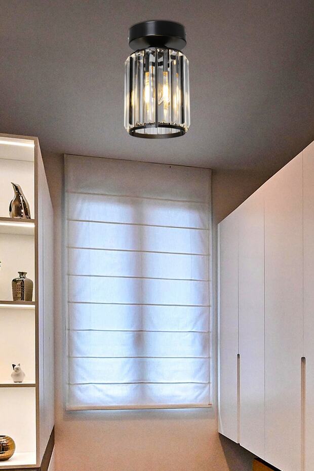 Alis Plafonyer Avize Siyah - 1