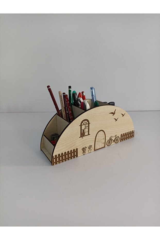 Wooden Pencil Holder
