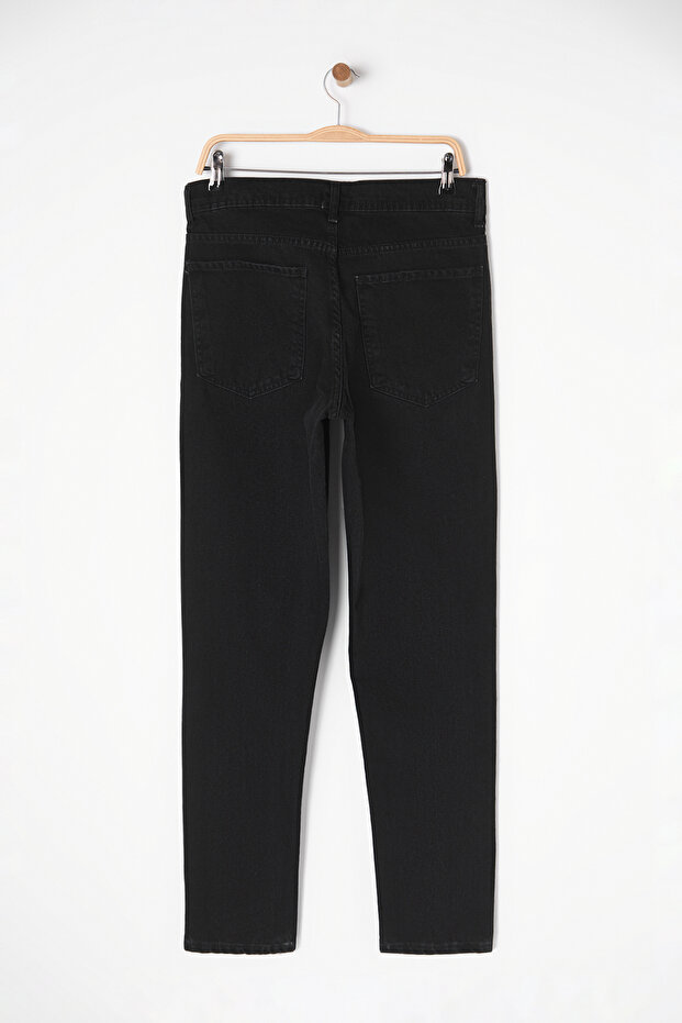 Siyah Smoke Essential Fit Jeans Kot Pantolon TMNAW23JE00104 - 15