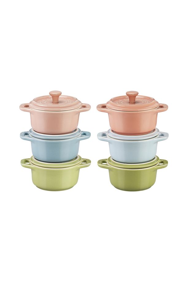 Macaron Mini Cocotte Seramik Güveç Seti 6'lı - 1