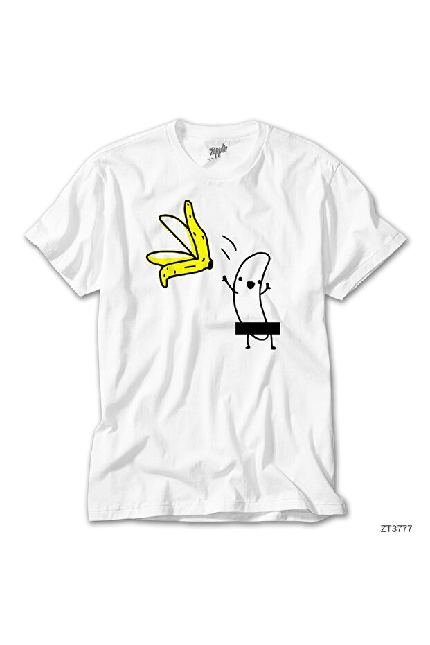 Бананова бяла тениска - 1