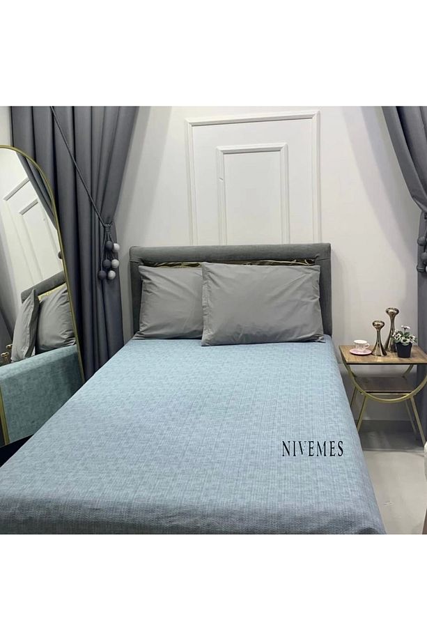 Nivemeshome Petrol 160x230 Tek Pike Örtüsü Tek Kişilik - 5