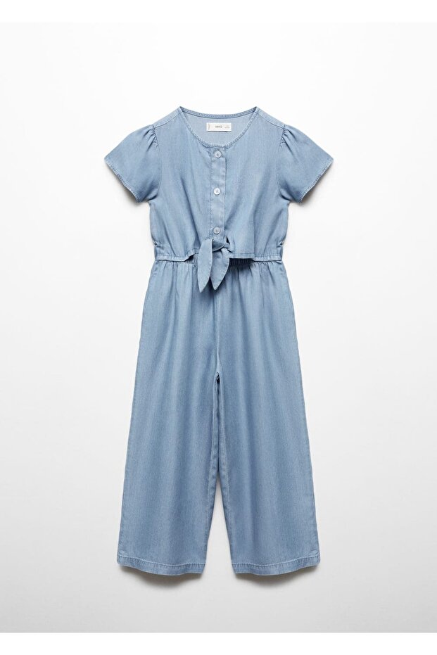 Uzun Denim Tulum - 3