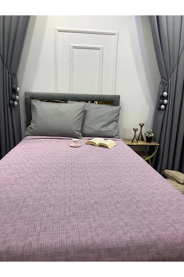 Nivemeshome Lila 160x230 Tek Pike Örtüsü Tek Kişilik - 2
