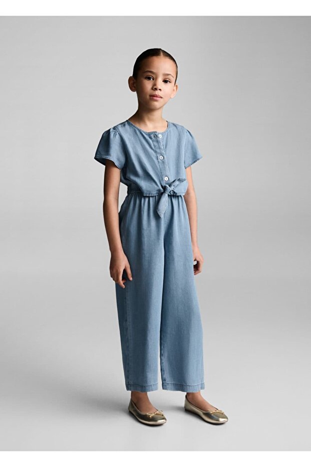 Uzun Denim Tulum - 2