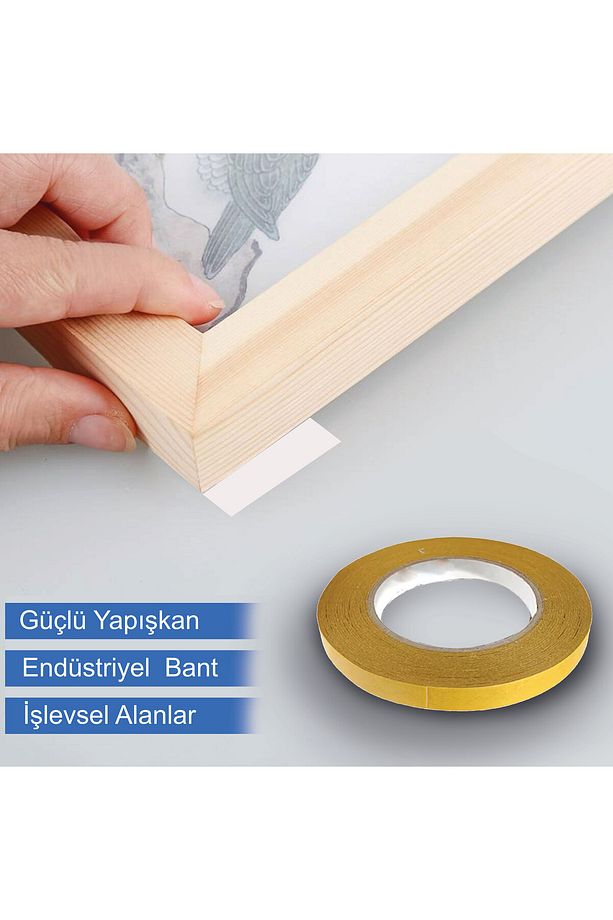 ÇİFT TARAFLI GÜÇLÜ OPAK BANT 12 MM X 100 M - 1 adet/1,2 m² - 4