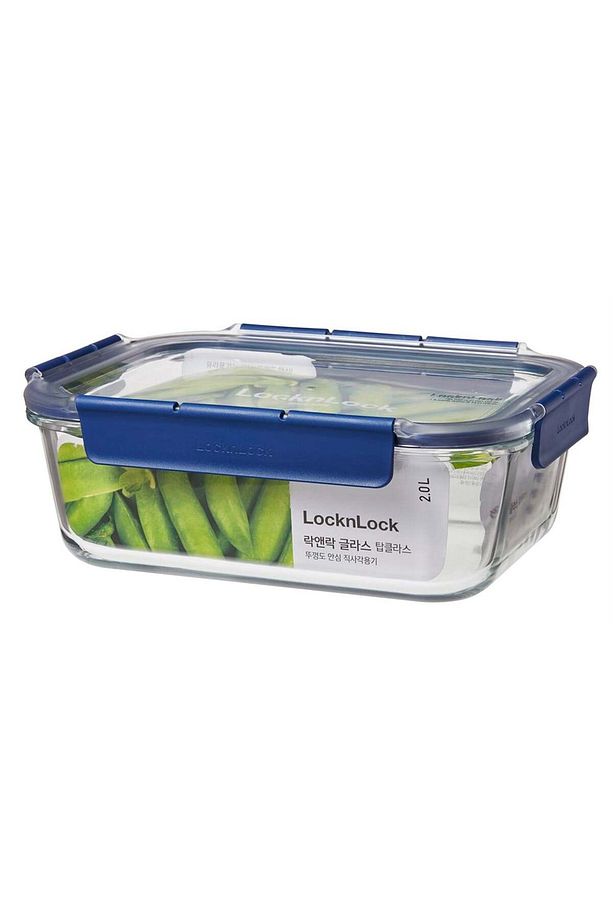 Locknlock Top Class Fırın & Saklama Kabı Dörtgen Kilitli 2.0l - Mavi - 1