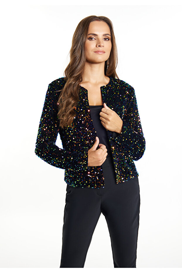 Jacke mit Pailletten - 3