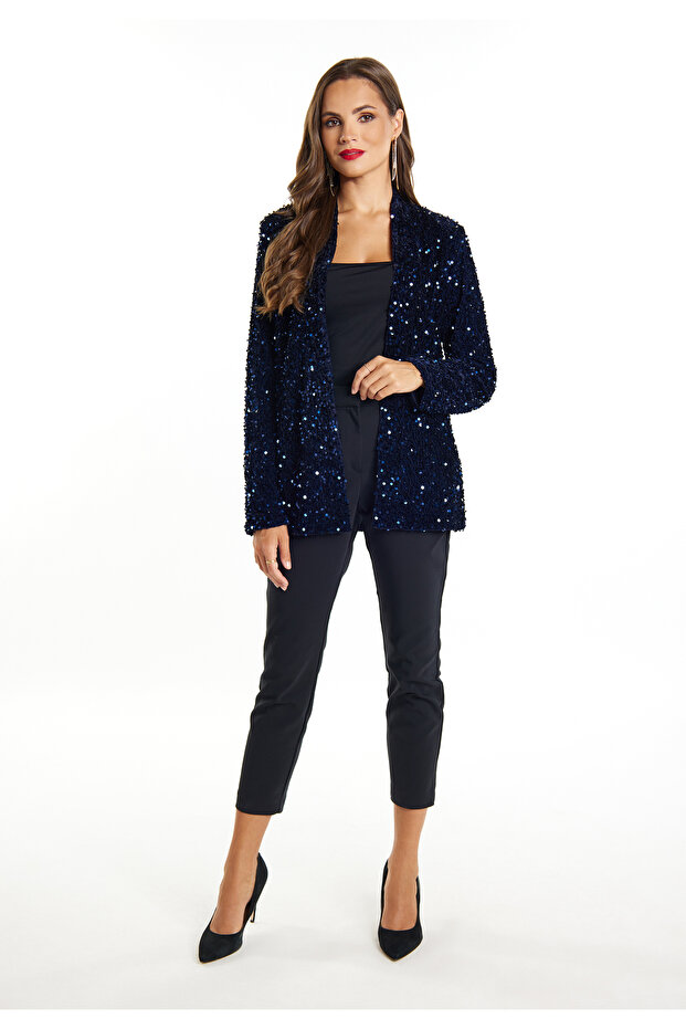 Blazer mit Pailletten - 1