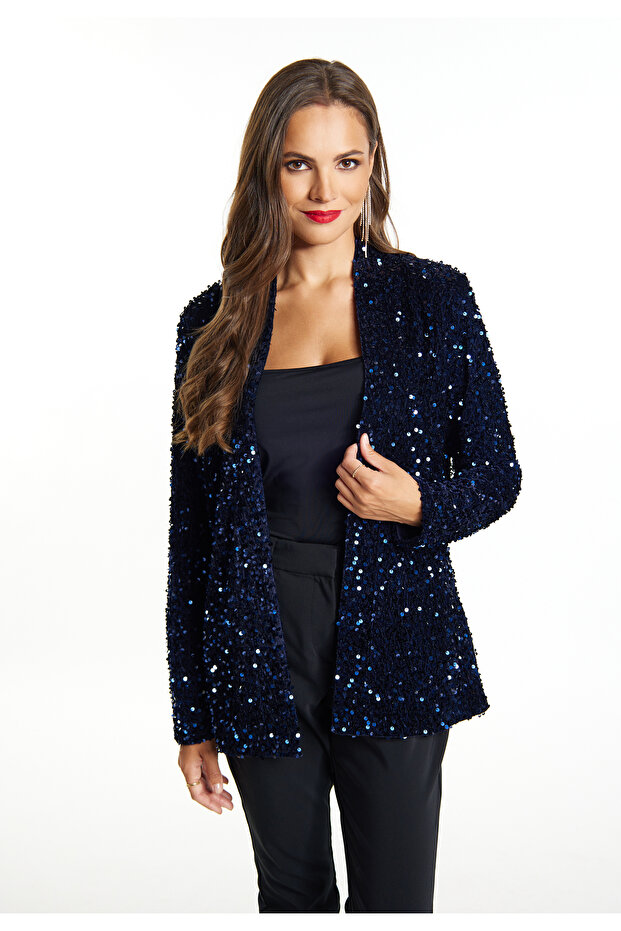 Blazer mit Pailletten - 3