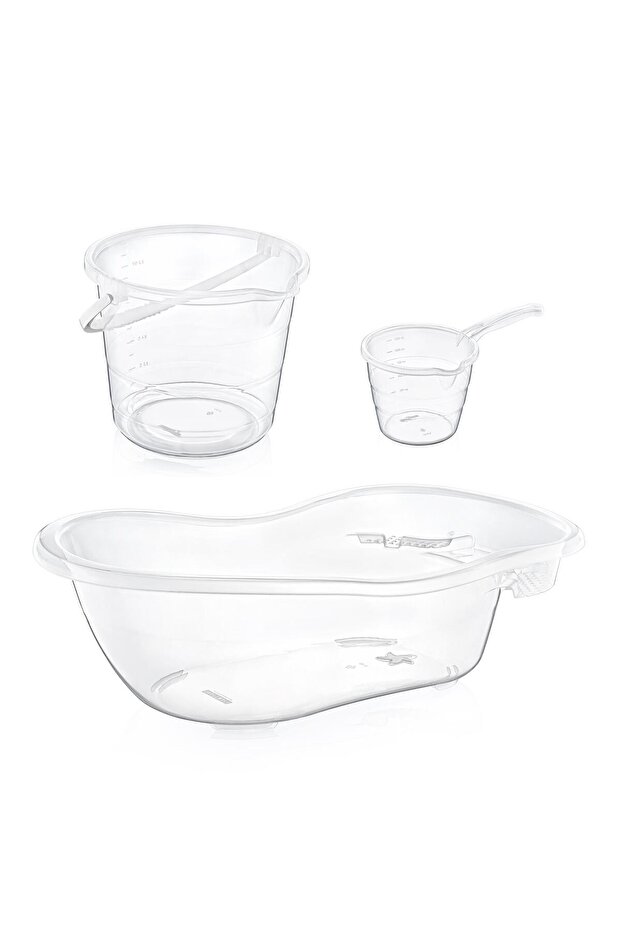 Fiore 3Lü Bebek Banyo Seti Şeffaf - 1