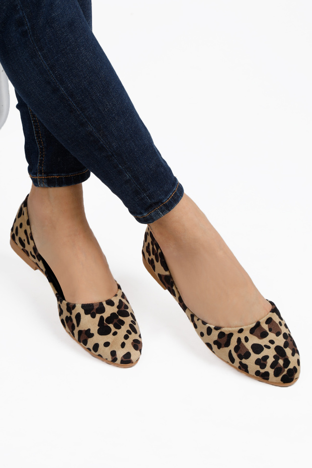 Black Nubuck Stylish Daily Comfortable Women's Flat Shoes