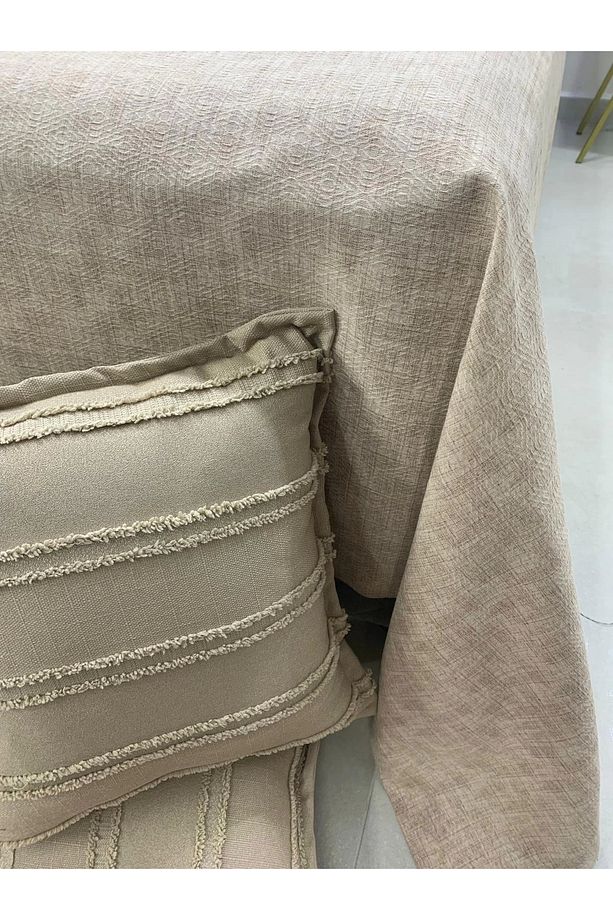 Nivemeshome Bej 160x230 Tek Pike Örtüsü Tek Kişilik - 5