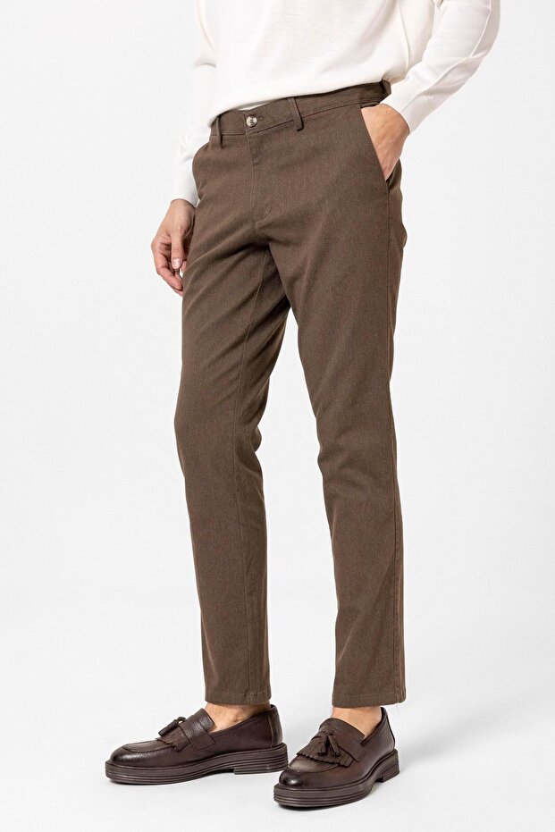 Regular Armürlü Pantolon - 3