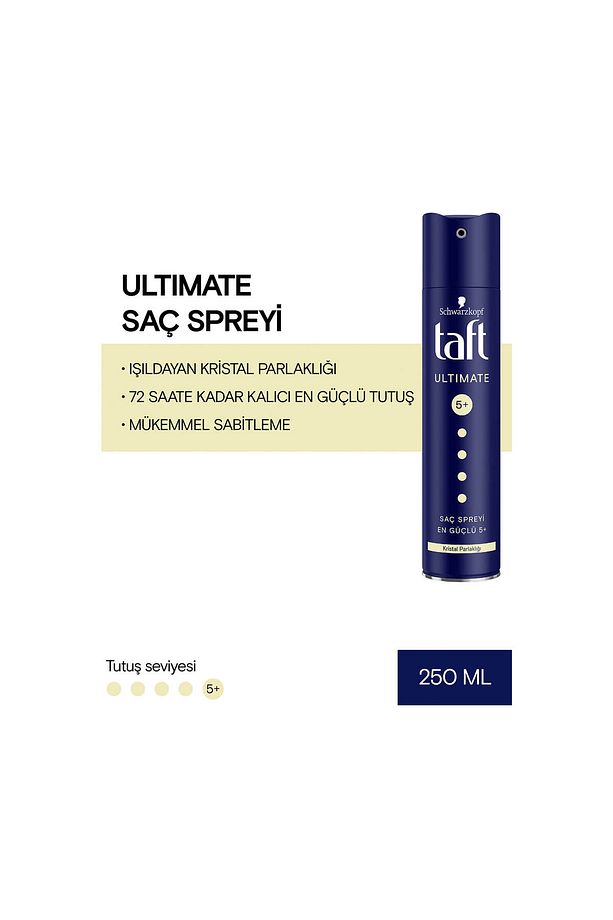 Saç Spreyi Ultimate En Güçlü 5+ 250 Ml - 2