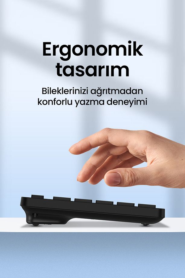 MK150 Wireless Combo Sessiz 2.4GHz Kablosuz Türkçe Q Klavye Mouse Seti - 4