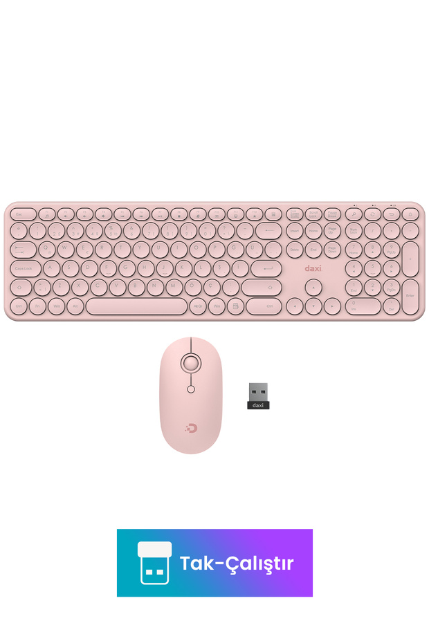 MK250 Elegance Combo Sessiz 2.4GHz Kablosuz Türkçe Q Klavye Mouse Seti - 1
