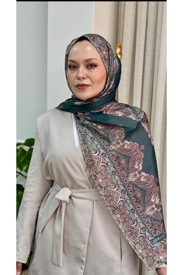 İpek saten şal - 3