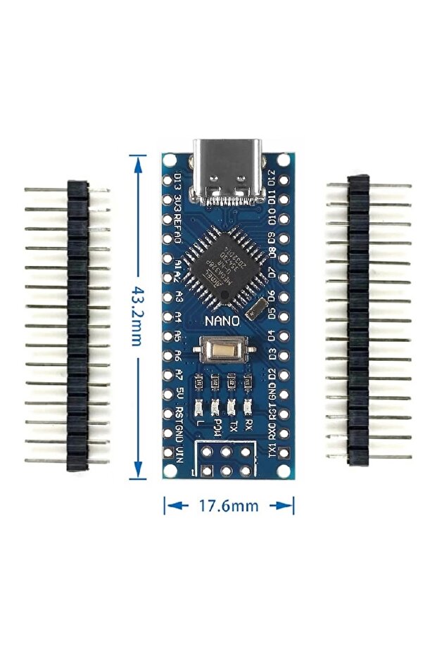 Arduino Nano 3.0 Type C Atmega328 Ch340 Açık Kaynak Kod Yazılım Geliştirme - 4