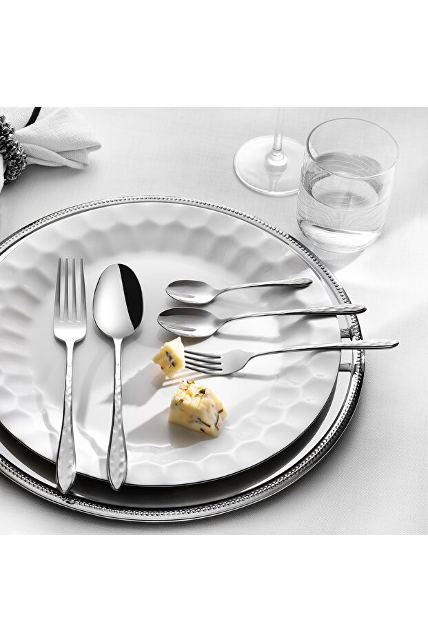 طقم ملاعق شوكة لويس 60 قطعة-فضي02 - 1