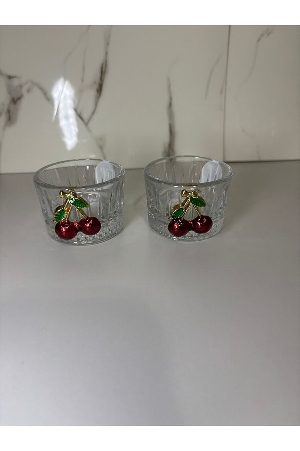 Kirazlı Cam Mini Lokumluk 1adet 5x3,5cm 40ml - 2