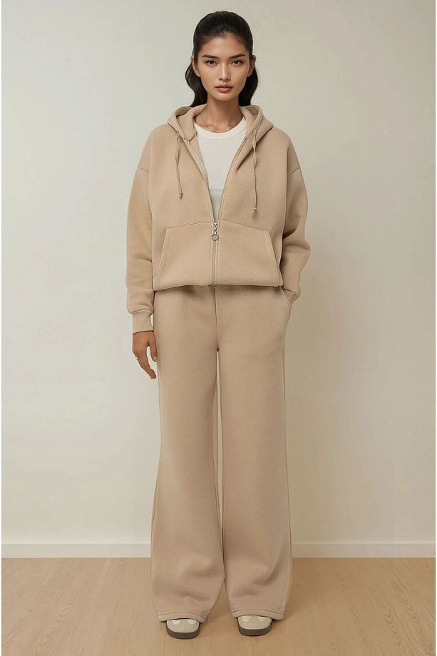 Oversized Geniş Paça Eşofman Altı - 1