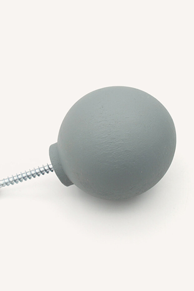 Füme Yuvarlak Ahşap Kulp - 3