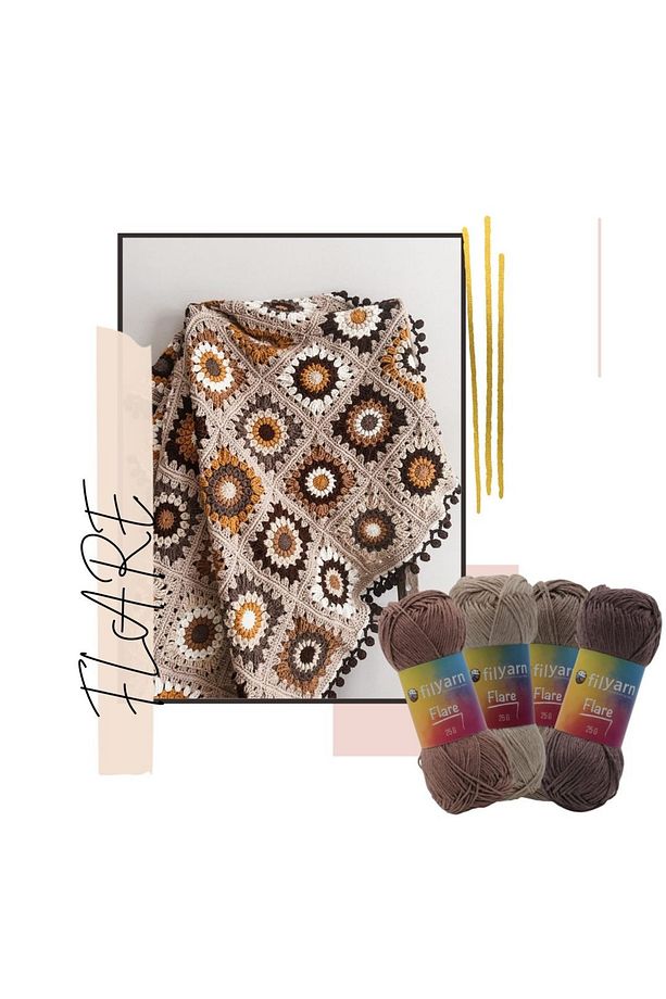 Flare Örgü Ipi Seti, Bebek Ipi, Amigurumi Ipi, Yazlık Ip, Oyuncak Ipi, Hırka Ipi, Sonbahar Ip - 5