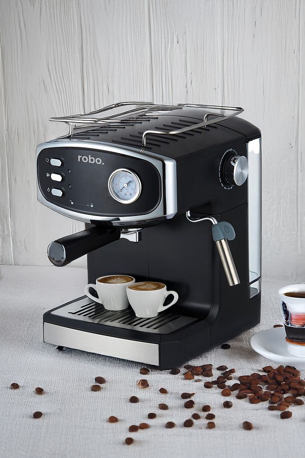 Süt Köpürtücülü Espresso Latte Cappuccino Americano Kahve Makinesi 1.5 Litre - 1