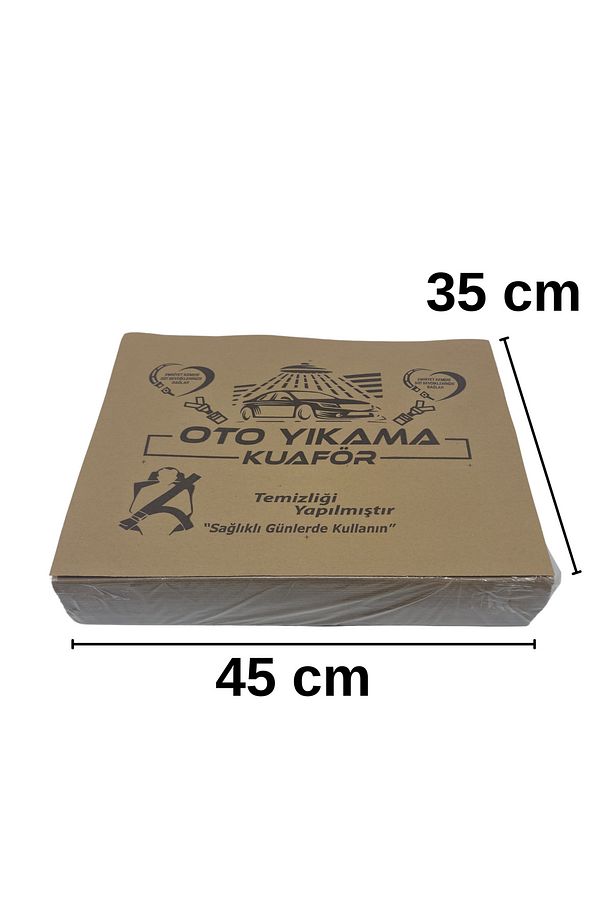 Kraft Oto Kağıt Paspas, Sağlam Oto Yıkama Kağıt Paspas 110 gram 1000 Adet - 4