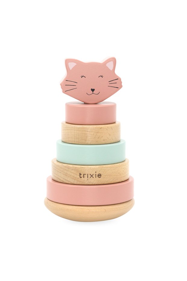 Ahşap Blok Oyuncak Mrs.Cat