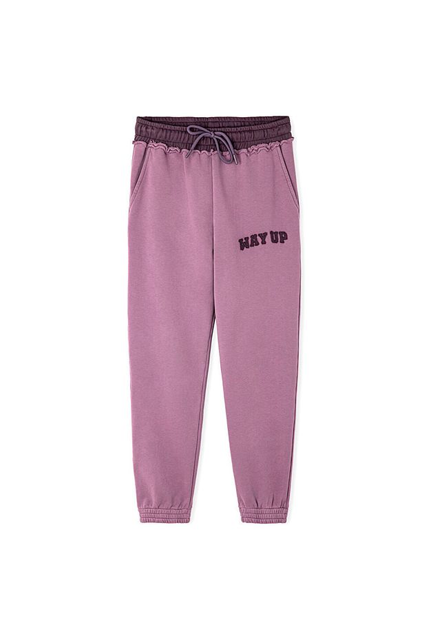 Slogan aplikeli jogger pantolon - 3