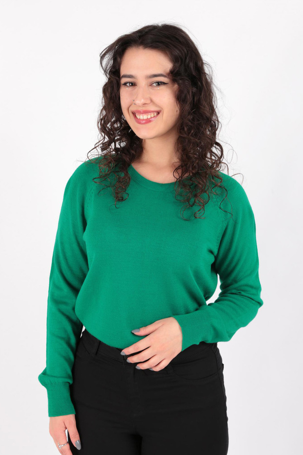 Crew Neck Tunic Green