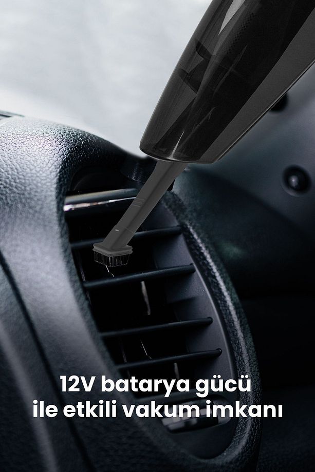 Picky Islak Kuru Siklon Filtreli Fırça Başlıklı Taşınabilir Siyah Şarjlı El Süpürgesi GM7553S - 6