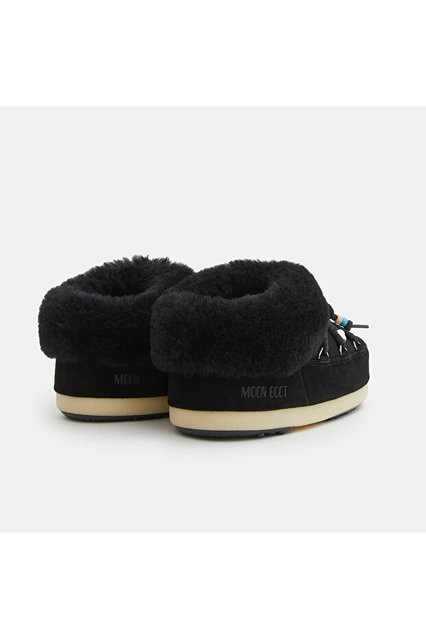 Kadın / Kız Bot (kar) 80d1470040-nn13 Moon Boot Evx Mule Suede Beads Black/black - 2