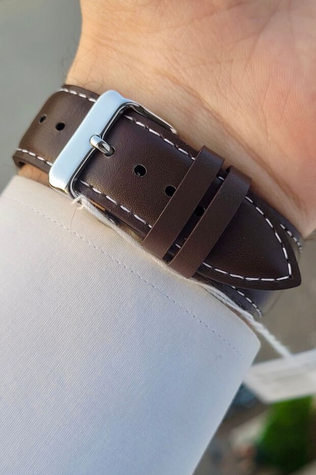 Çelik Kordon Gümüş Erkek Kol Saati - 5